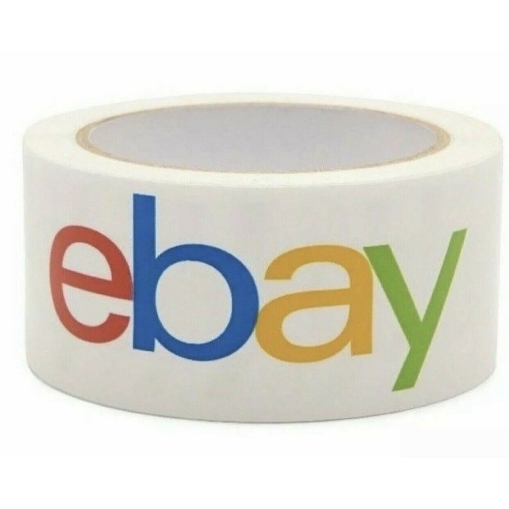 eBay Branded Packing Packaging Shipping Tape  4 ROLLS 75 Yards 2Mil Classic